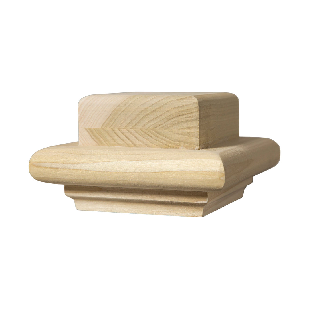 A350 | Box Newel Cap | "A" Style Flat Top | Fits 3 1/2" Post