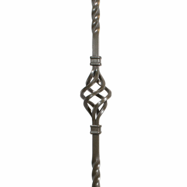 T04 | Iron Baluster | Single Basket | 1/2" x 44"