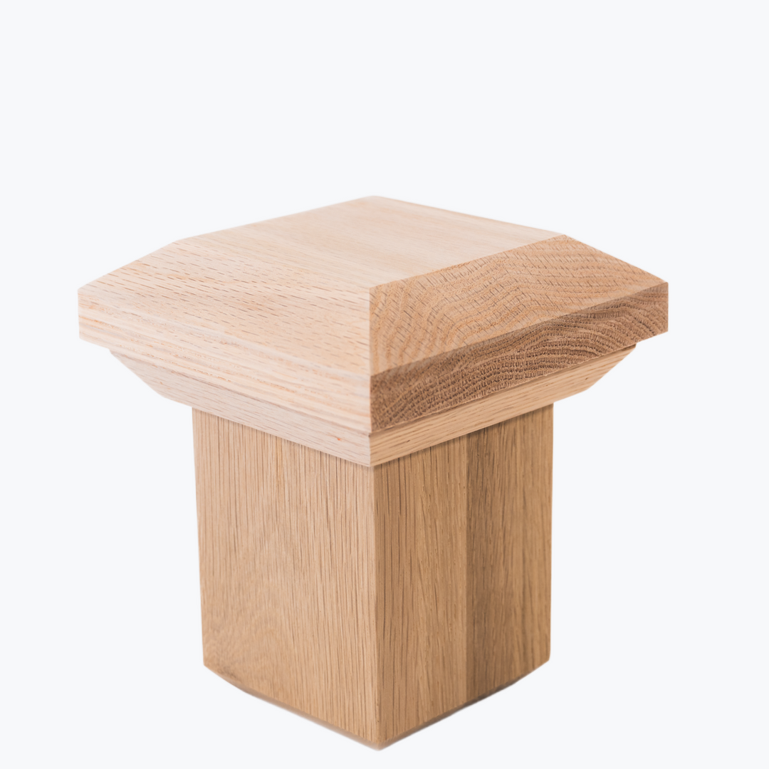 C350 | Box Newel Cap | "C" Style Beveled Top | Fits 3 1/2" Post
