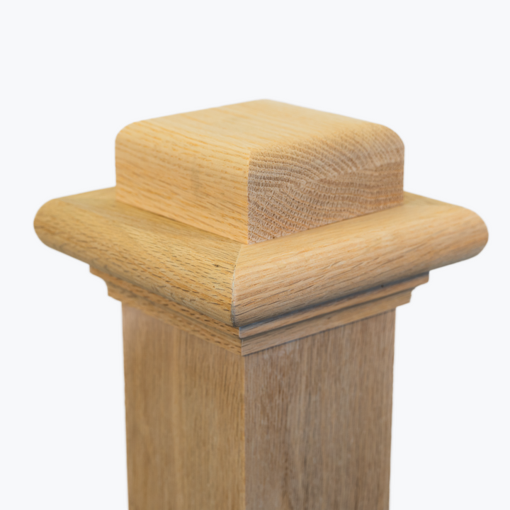 A350 | Box Newel Cap | "A" Style Flat Top | Fits 3 1/2" Post
