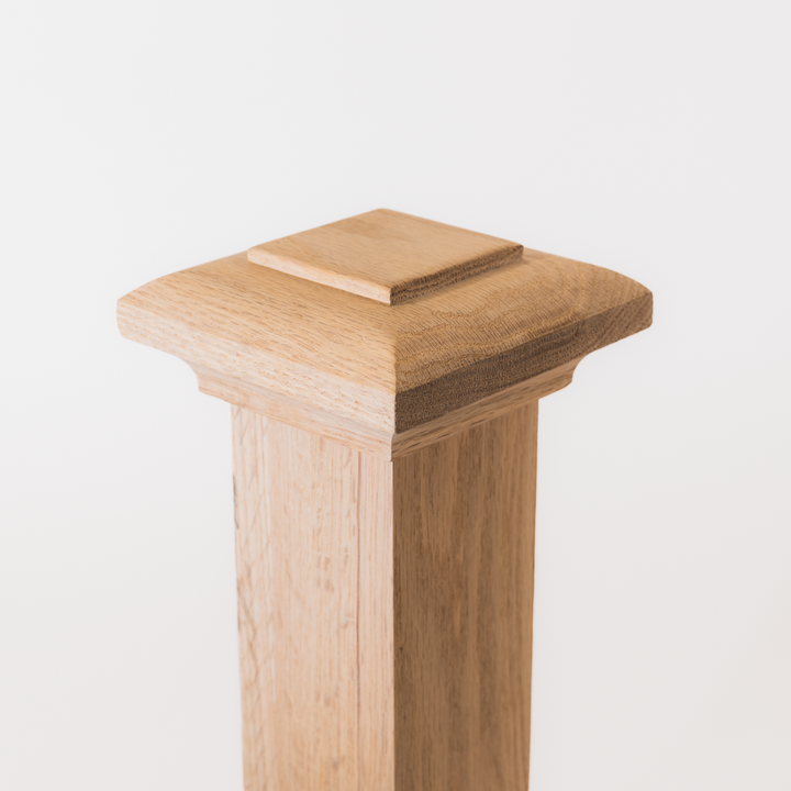 D300 | Box Newel Cap | "D" Style Deco Top | Fits 3" Post