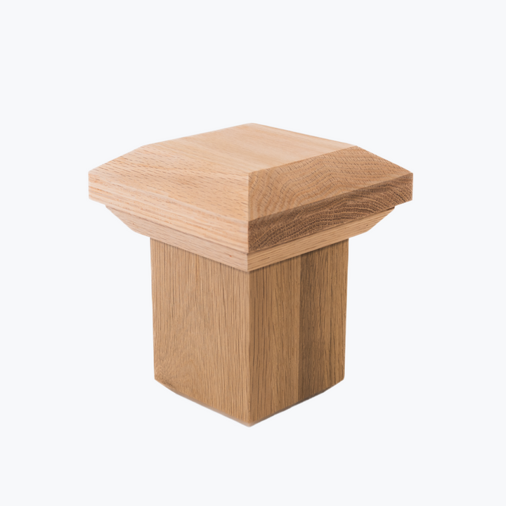 C350 | Box Newel Cap | "C" Style Beveled Top | Fits 3 1/2" Post